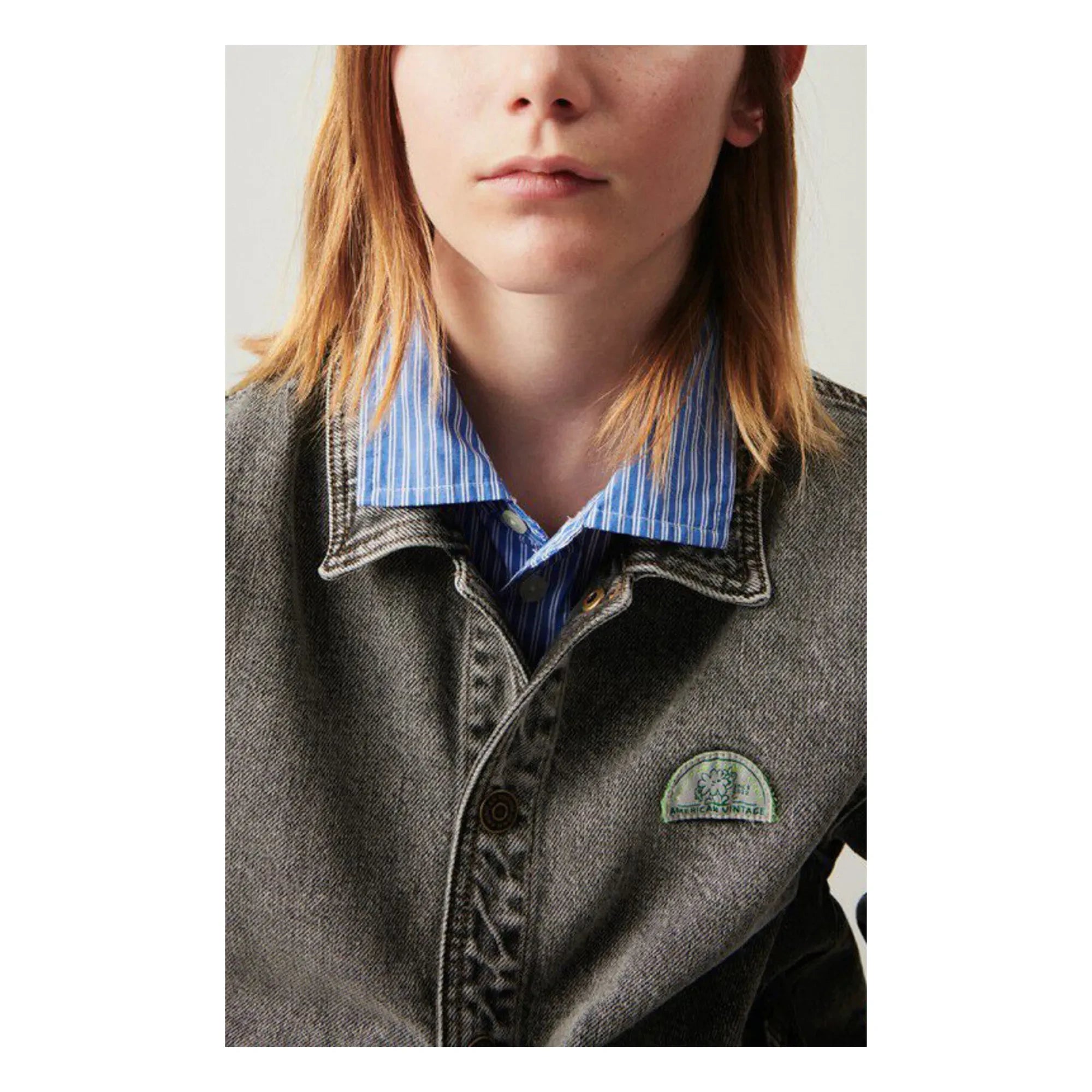 American Vintage - Chaqueta vaquera Yopday | Vaquero gris oscuro