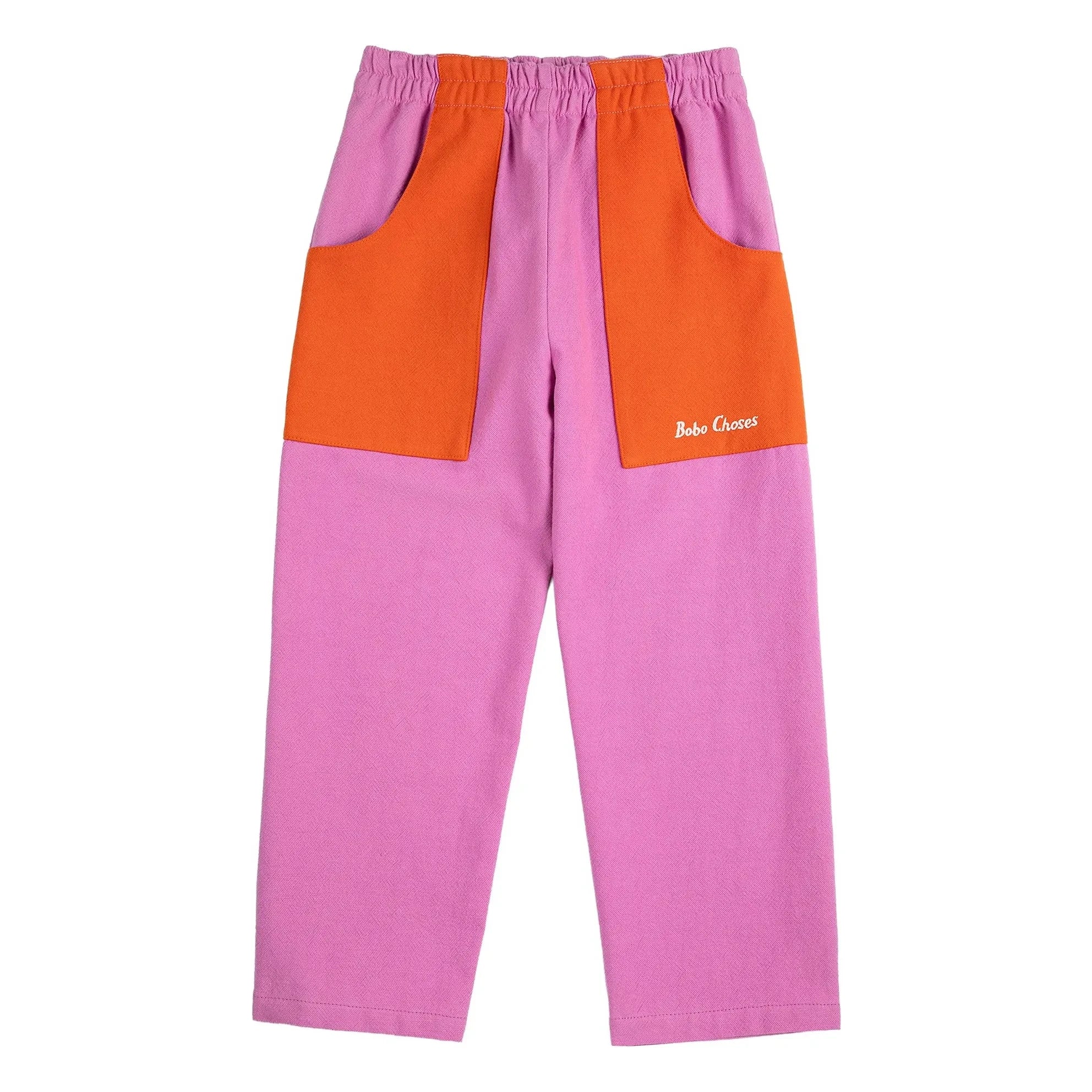 Bobo Choses - Pantalón de algodón orgánico con bloques de color | Morado