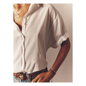 Xirena - Camisa de popelina de algodón Channing | Blanco