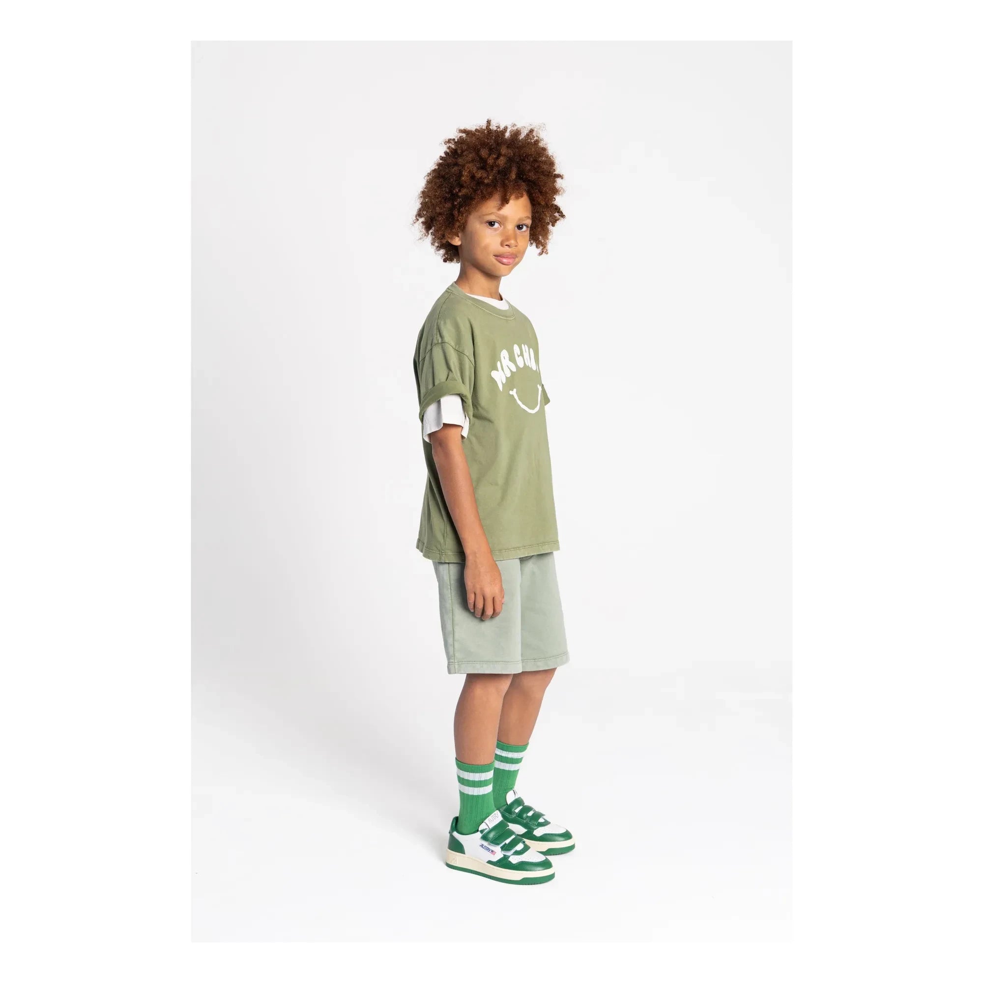Smallable Kid - Milo Shorts de algodón orgánico | Caqui claro