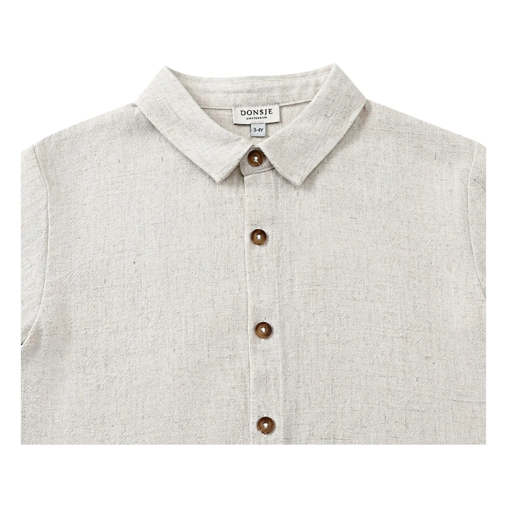 Donsje - Camisa de lino Brammie | Heather White