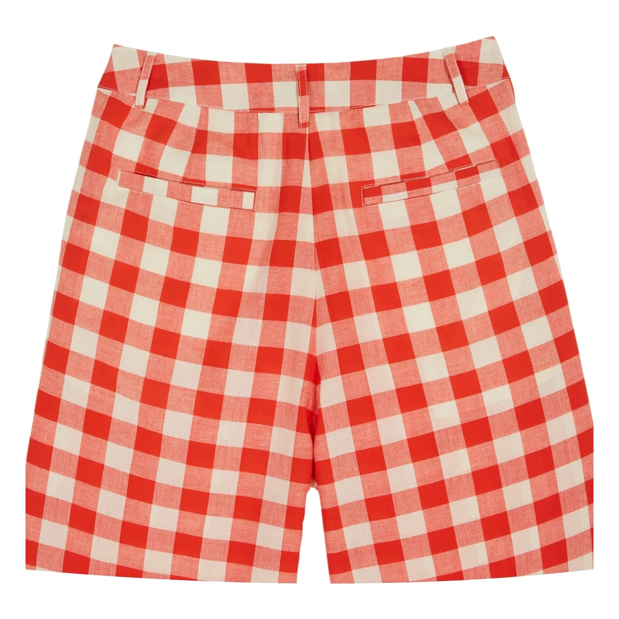 Emile et Ida - Pantalones a cuadros de algodón orgánico | Rojo