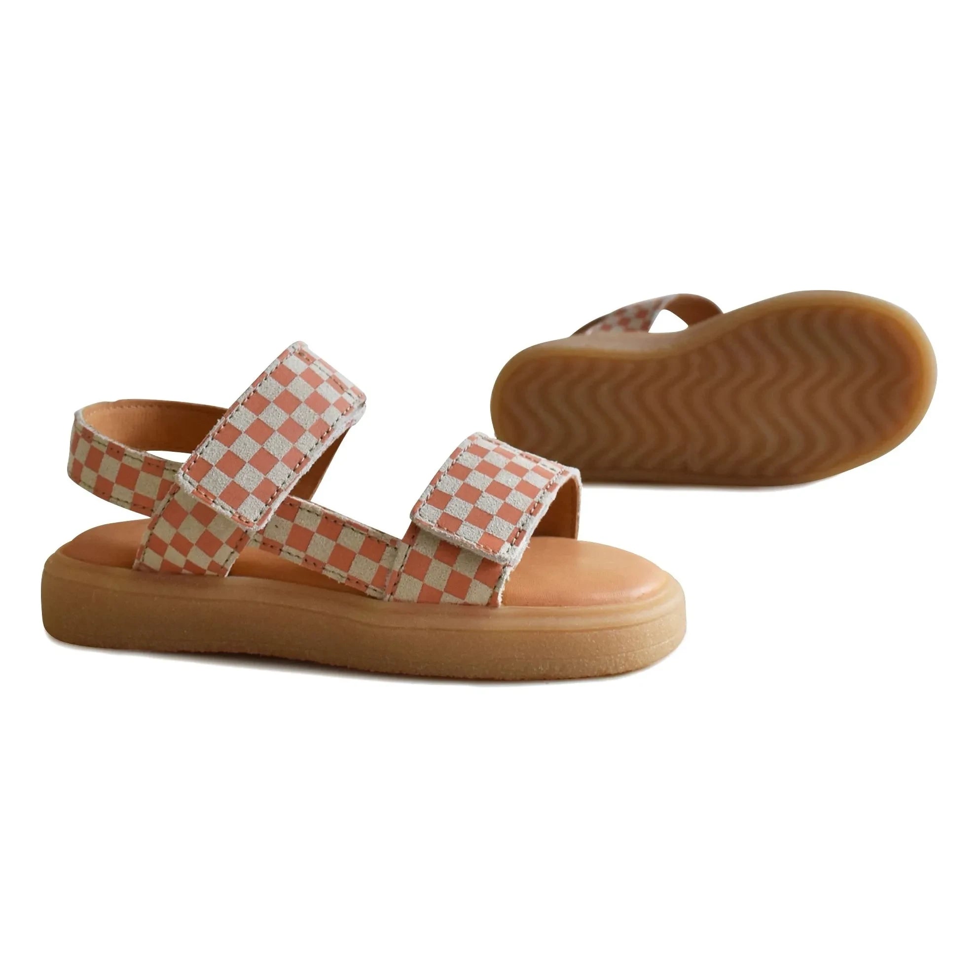 du Loua - Sandalias a Cuadros Du Malu | Coral