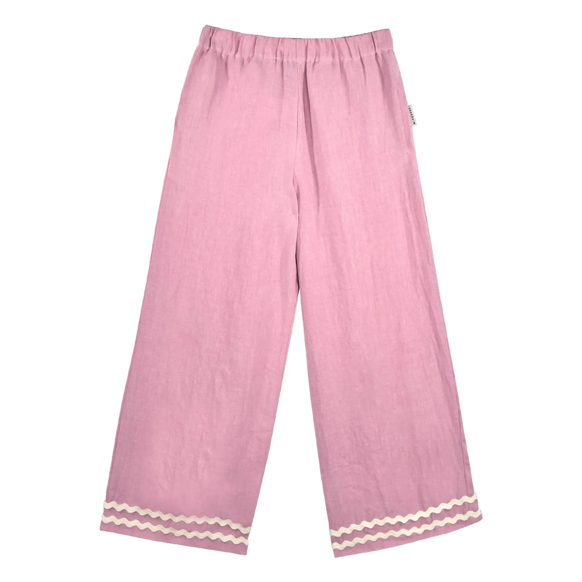 Mipounet - Isaline Pantalón de Lino | Rosa