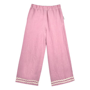 Mipounet - Isaline Pantalón de Lino | Rosa