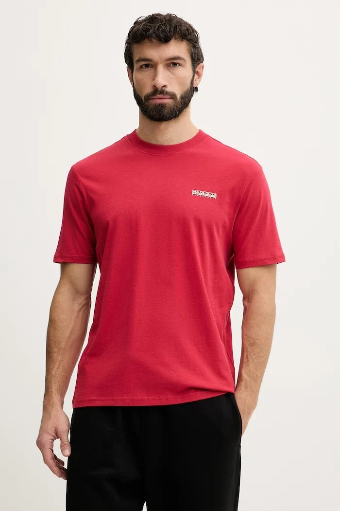 Camiseta de algodón para hombre Napapijri Small Box