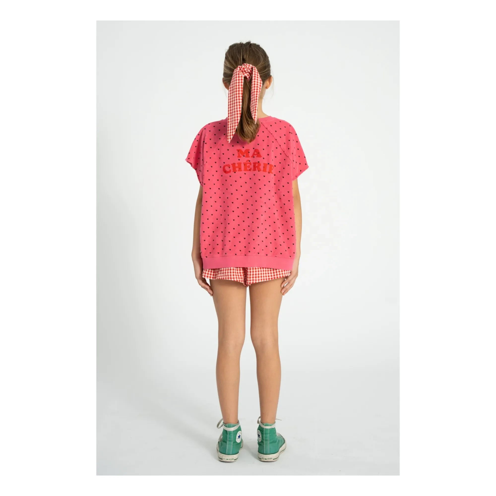 Piupiuchick - Sudadera sin mangas de rizo de algodón orgánico Cherry | Fucsia