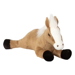 La Pelucherie - Caballo de peluche Henri 35 cm | Marrón claro