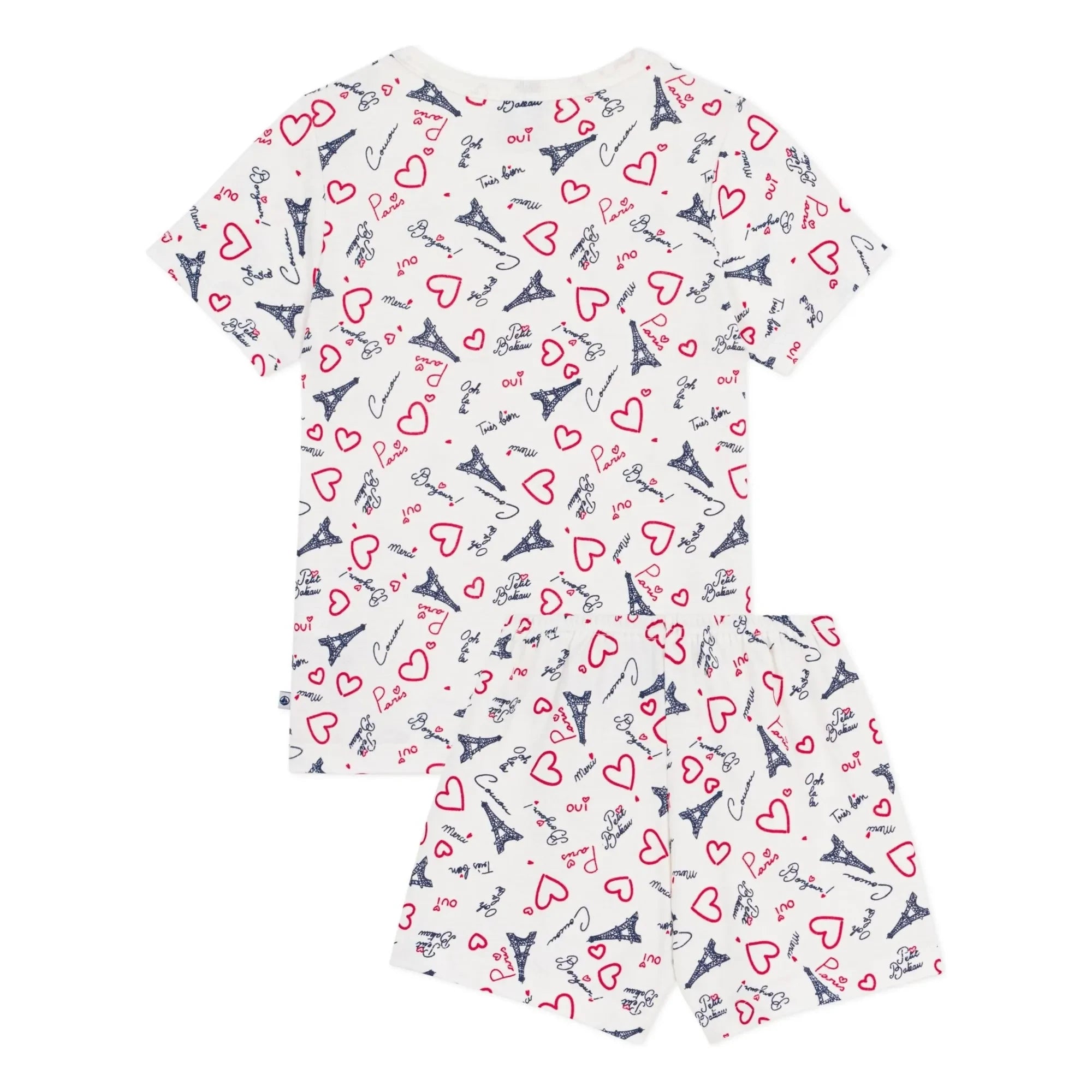 Petit Bateau - Pijama corto París | Blanco