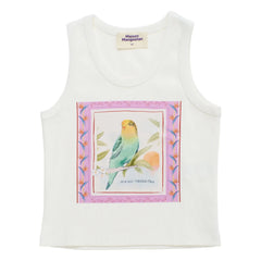 Maison Mangostan - Top lencero Oiseau | Blanco