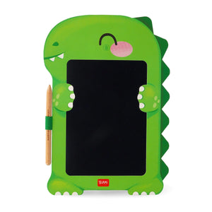 Legami - Tabla de Dinosaurio Portátil LCD en Cartón - Pizarra Mágica de Bocetos