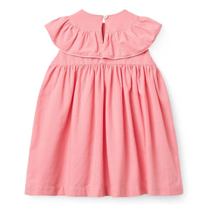 Copenhagen Colors - Vestido con cuello bordado de algodón orgánico | Rosa suave