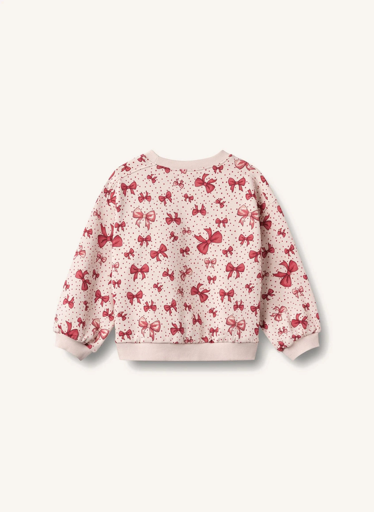 Wheat - Sudadera Lia con nudo, algodón orgánico | Rosa chicle