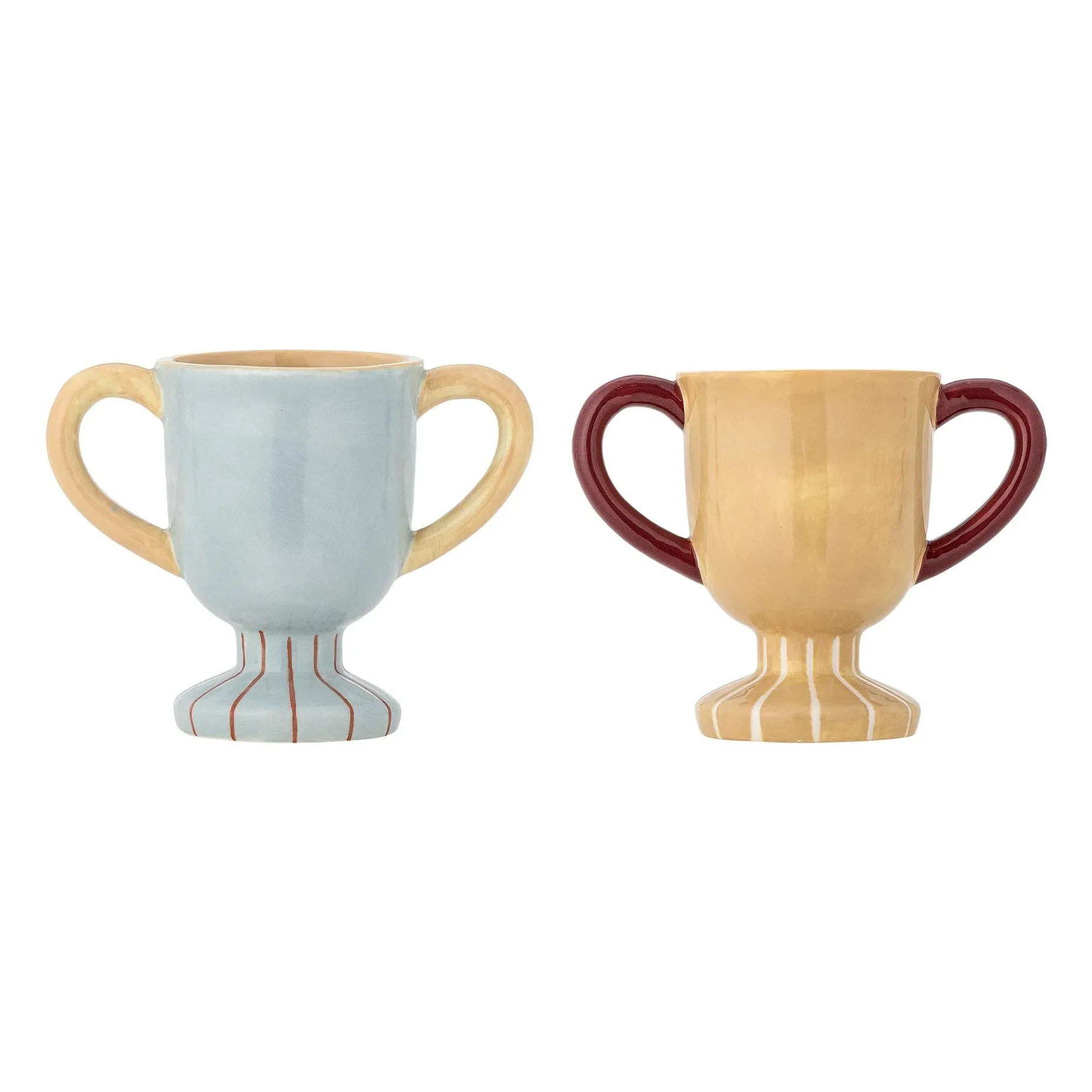 Bloomingville Mini - Tazas pequeñas de cerámica Trophy - Juego de 2 unidades
