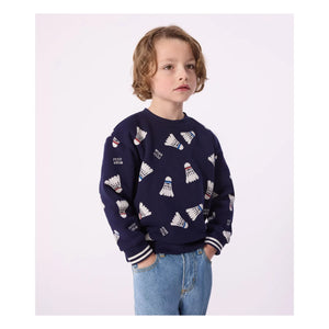 Petit Bateau - Forro polar de bádminton | Azul noche