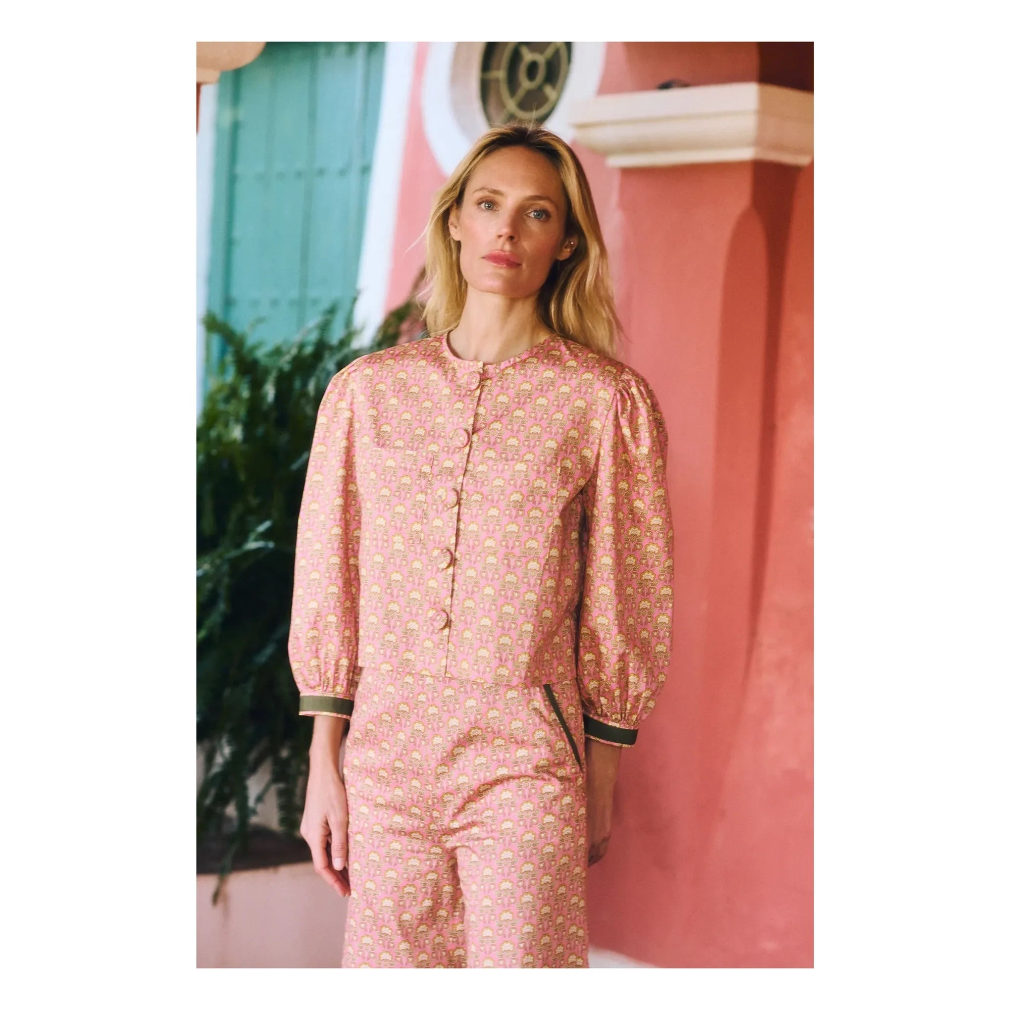 Maria de la Orden - Blusa de algodón Bristol | Melocotón