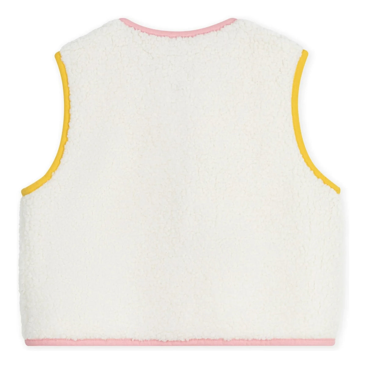 Petit Bateau - Chaleco Sherpa Sin Mangas | Crudo