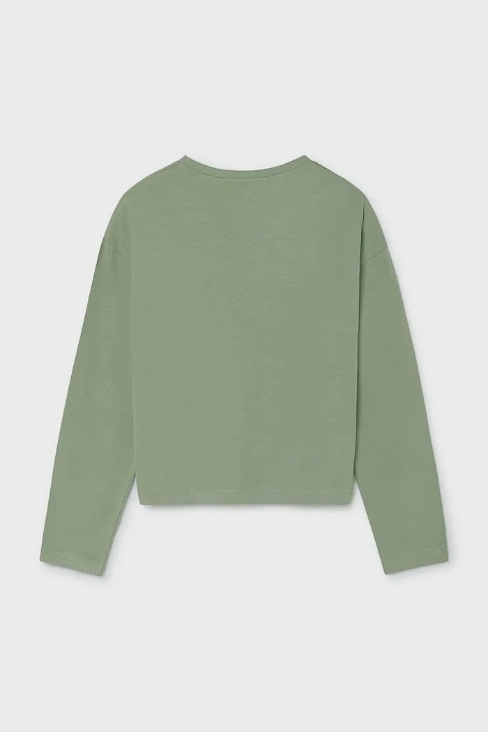 Blusa de manga larga de algodón Mayoral para niños