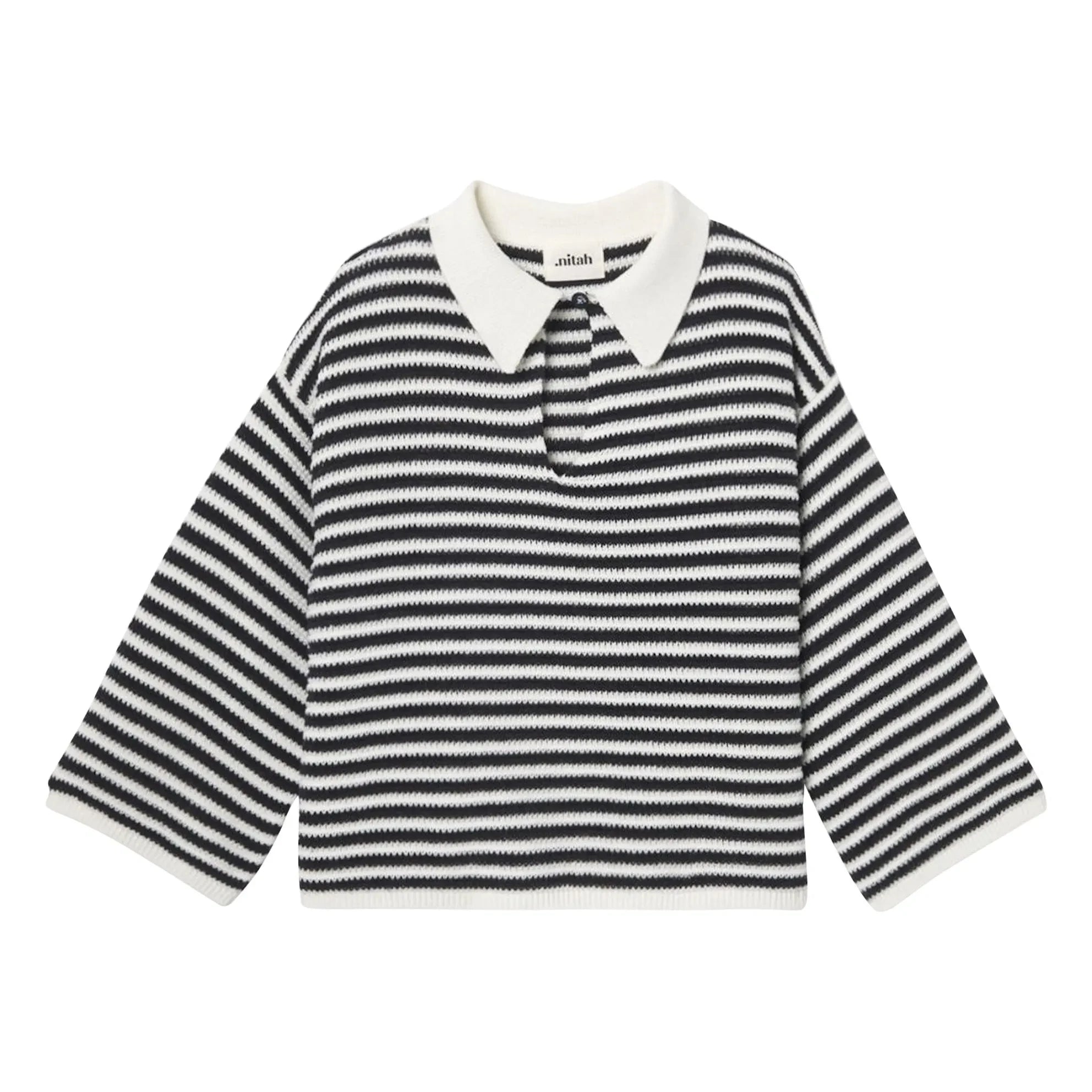 Nitah - Jersey de rayas George | Negro
