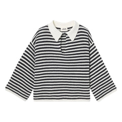 Nitah - Jersey de rayas George | Negro
