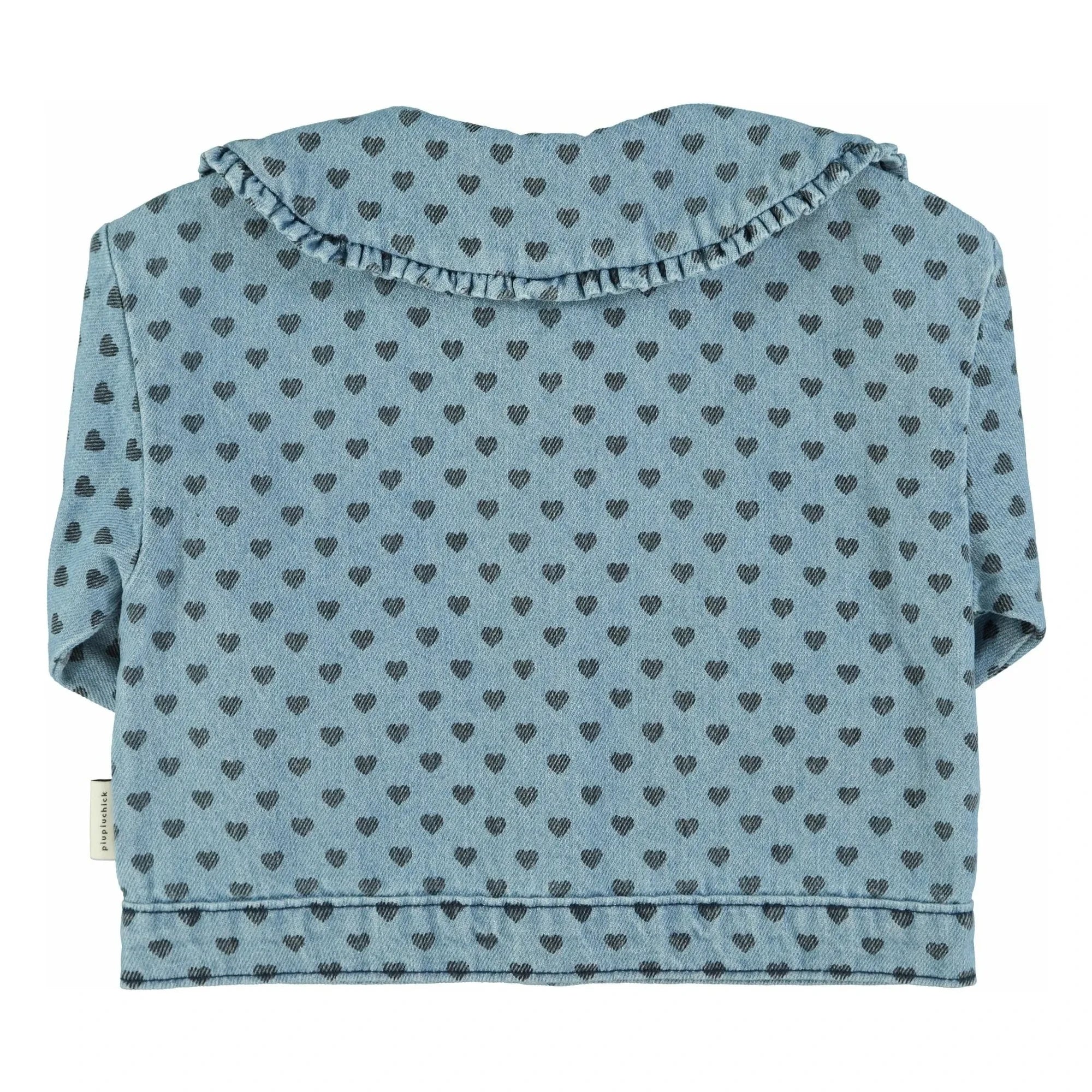 Piupiuchick - Cazadora vaquera con cuello de corazón Claudine | Azul claro