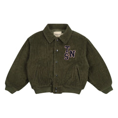 the new society - Mikel Kadife Bomber | Verde oscuro