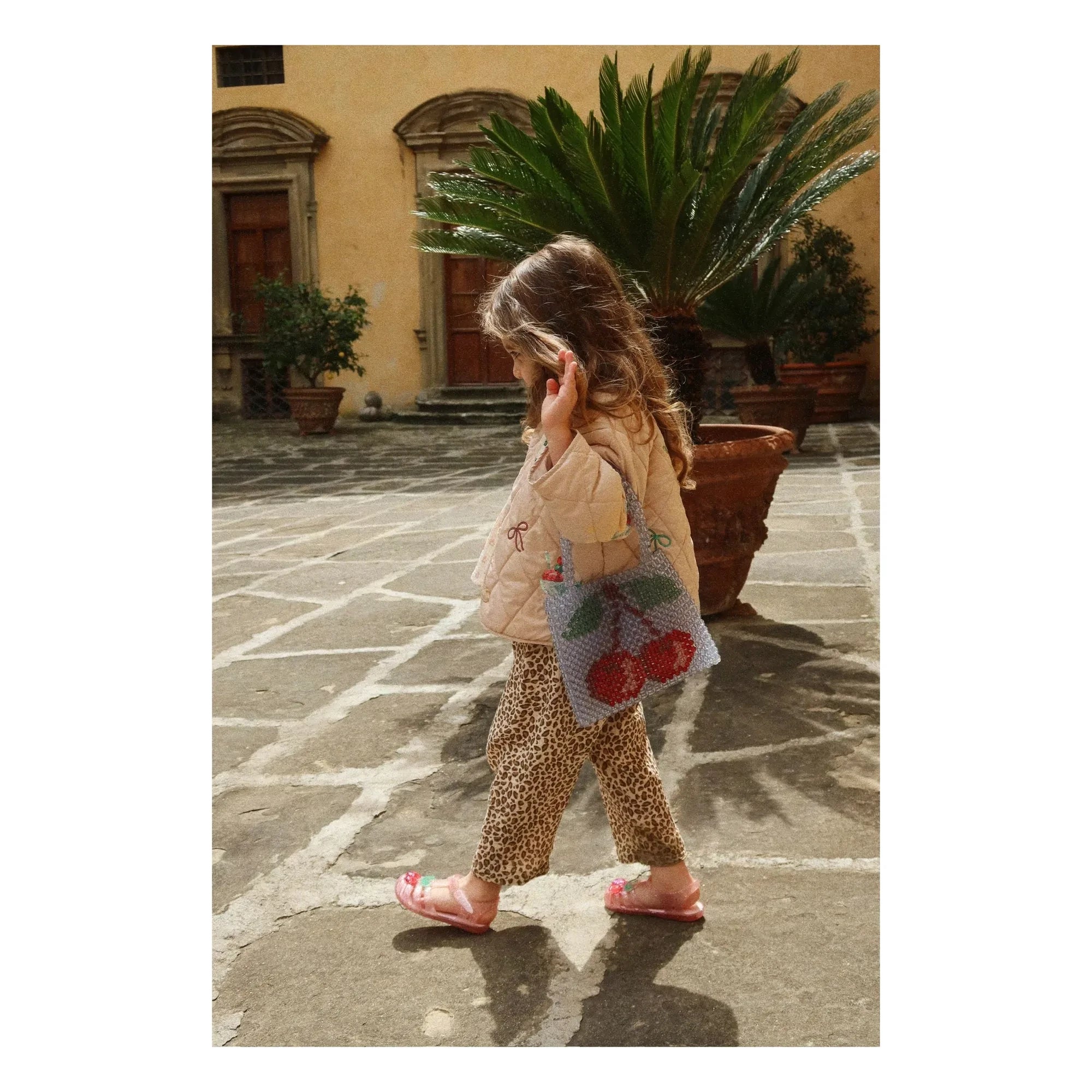 Konges Sløjd - Pantalones de algodón orgánico Coco Leopard | Marrón