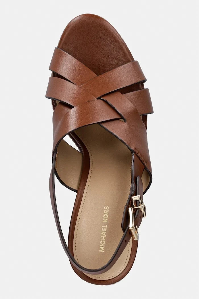 Sandalias de cuña de cuero Nora de MICHAEL Michael Kors
