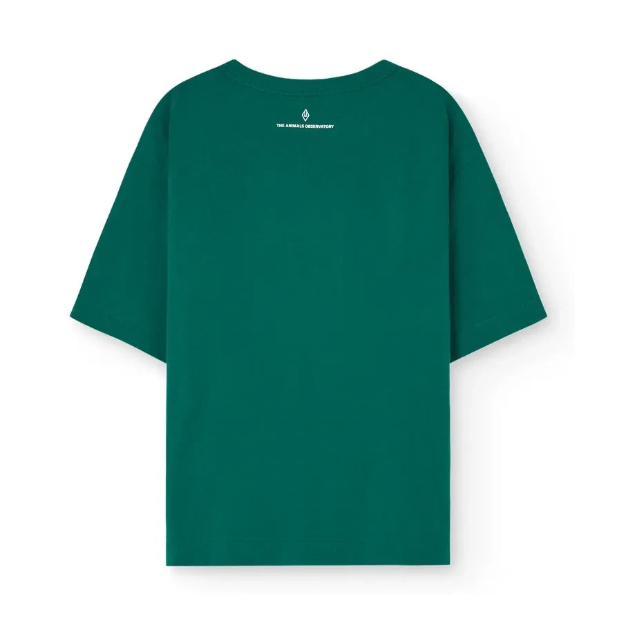The Animals Observatory - Camiseta de algodón orgánico Collie Fusée | Verde