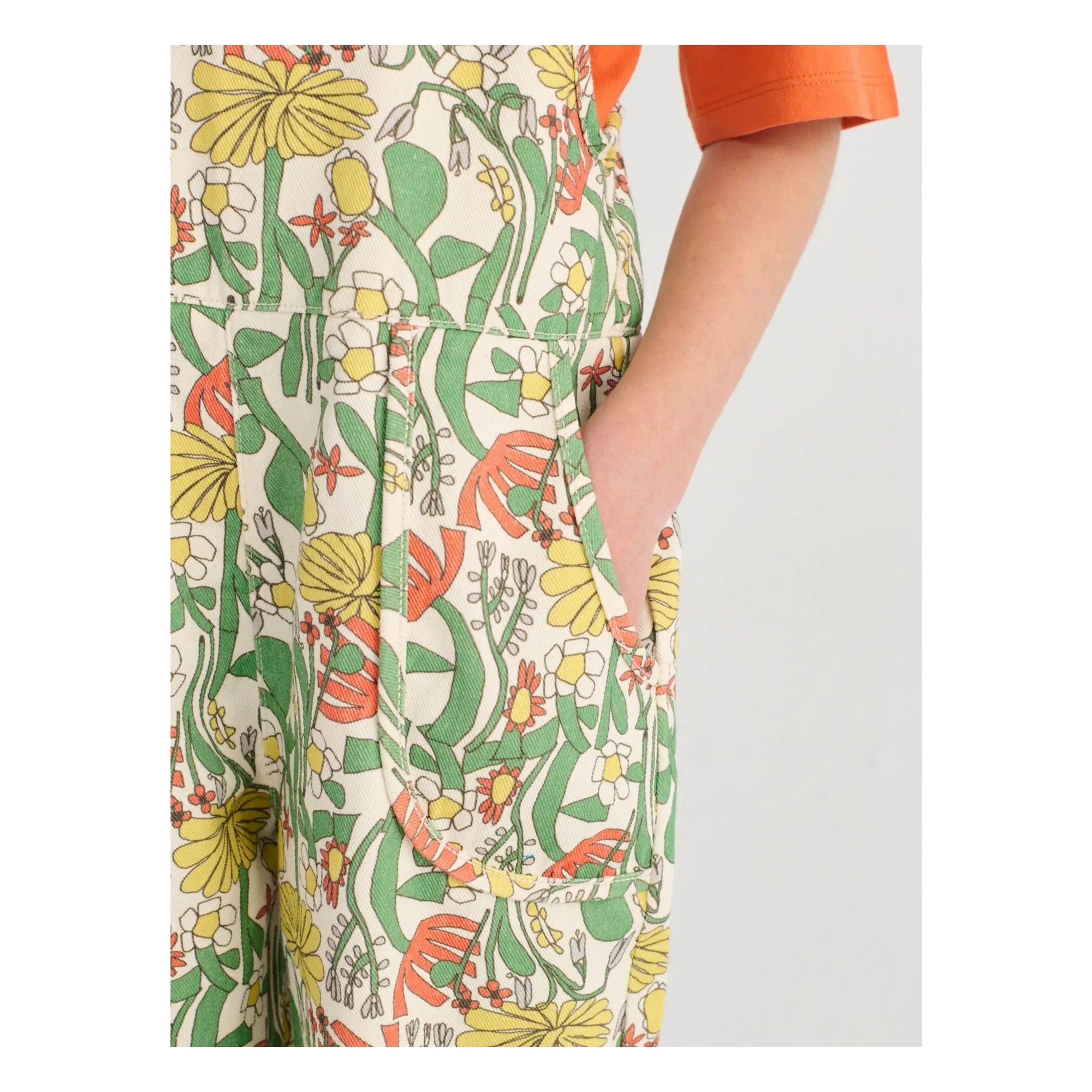 Bobo Choses - Mono de algodón orgánico con estampado de flores | Blanco