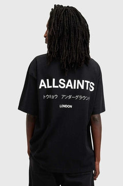 Camiseta extragrande de algodón para hombre AllSaints