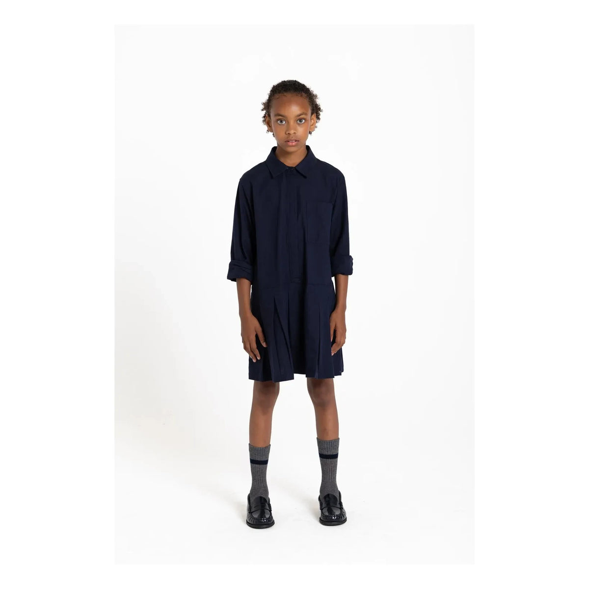 Smallable Kid - Vestido camisero Crown | Azul marino