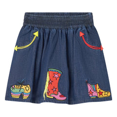 Stella McCartney Kids - Falda vaquera | Azul vaquero