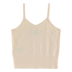 Emile et Ida - Camiseta de tirantes calada | Crema
