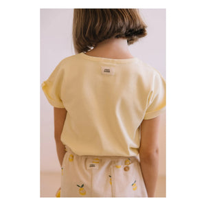 Studio Bohème - Camiseta Bama de algodón orgánico | Amarillo pálido