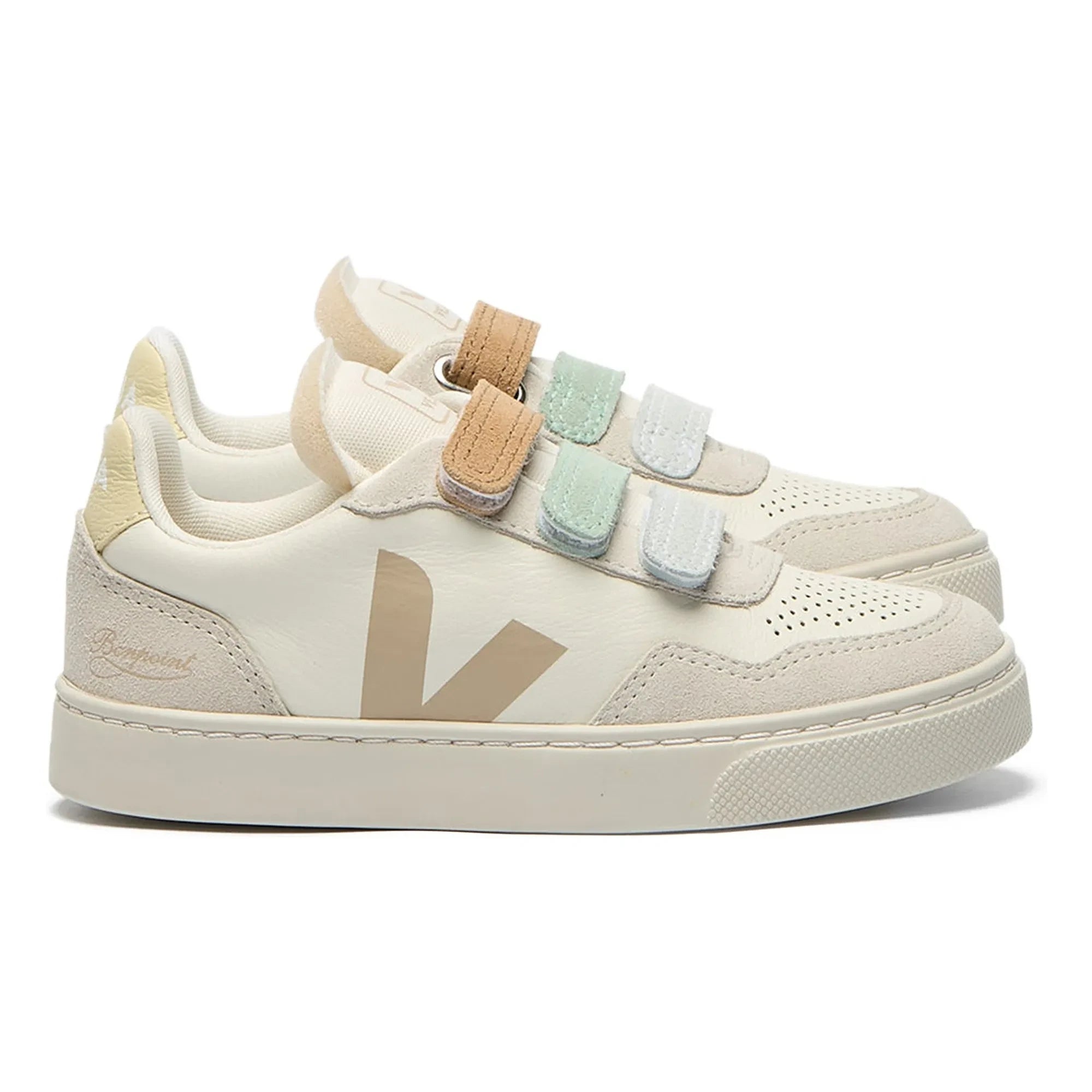Veja - Zapatillas Veja x Bonpoint Small V-90 Deri O.T. Scratch | Gris