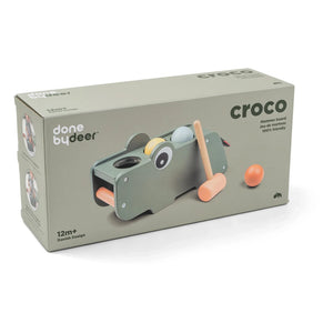 Done by deer - Juguete con martillo Croco | Verde