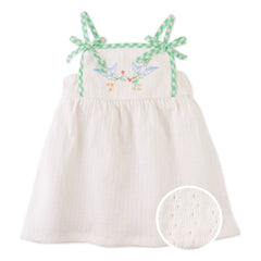 Gingersnaps - Vestido bordado Aviana | Blanco