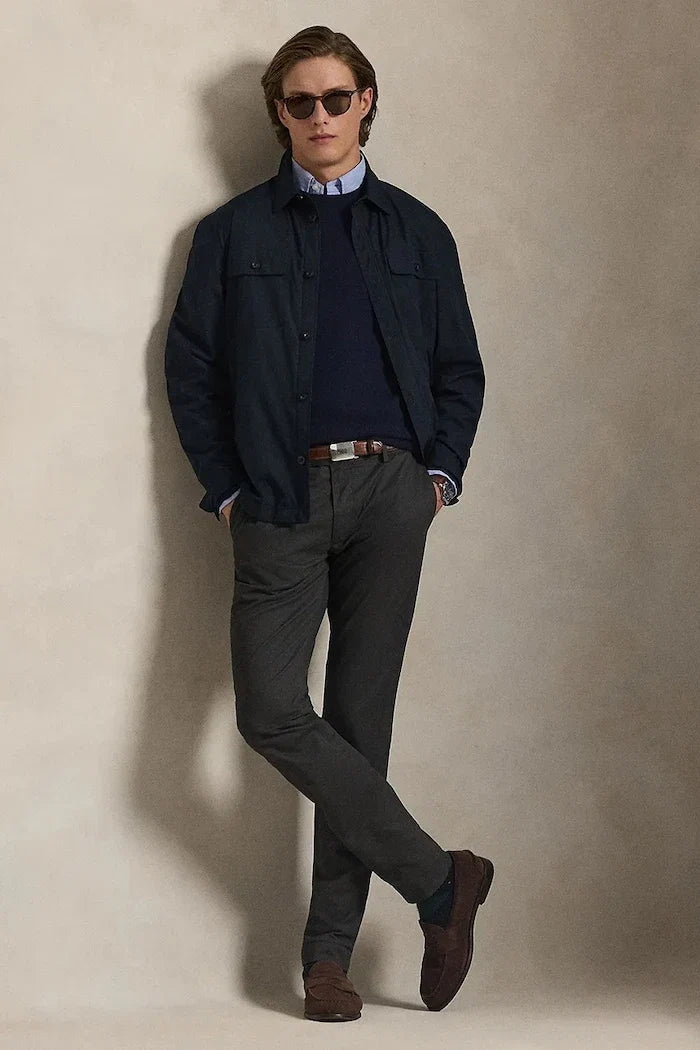 Pantalón de algodón slim fit para hombre Polo Ralph Lauren Slim Fit HDN Pant