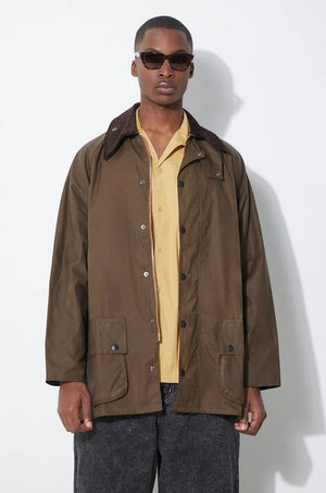 Chaqueta de algodón encerado Barbour Beaufort