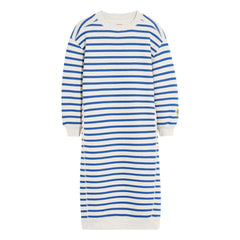 Bellerose - Vestido Sudadera Fadola Marinière | Blanco jaspeado