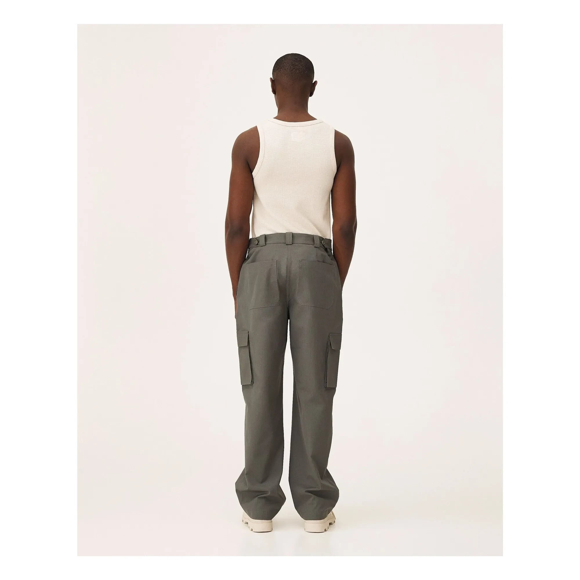 Noyoco - Pantalones Cargo de Algodón Orgánico | Caqui