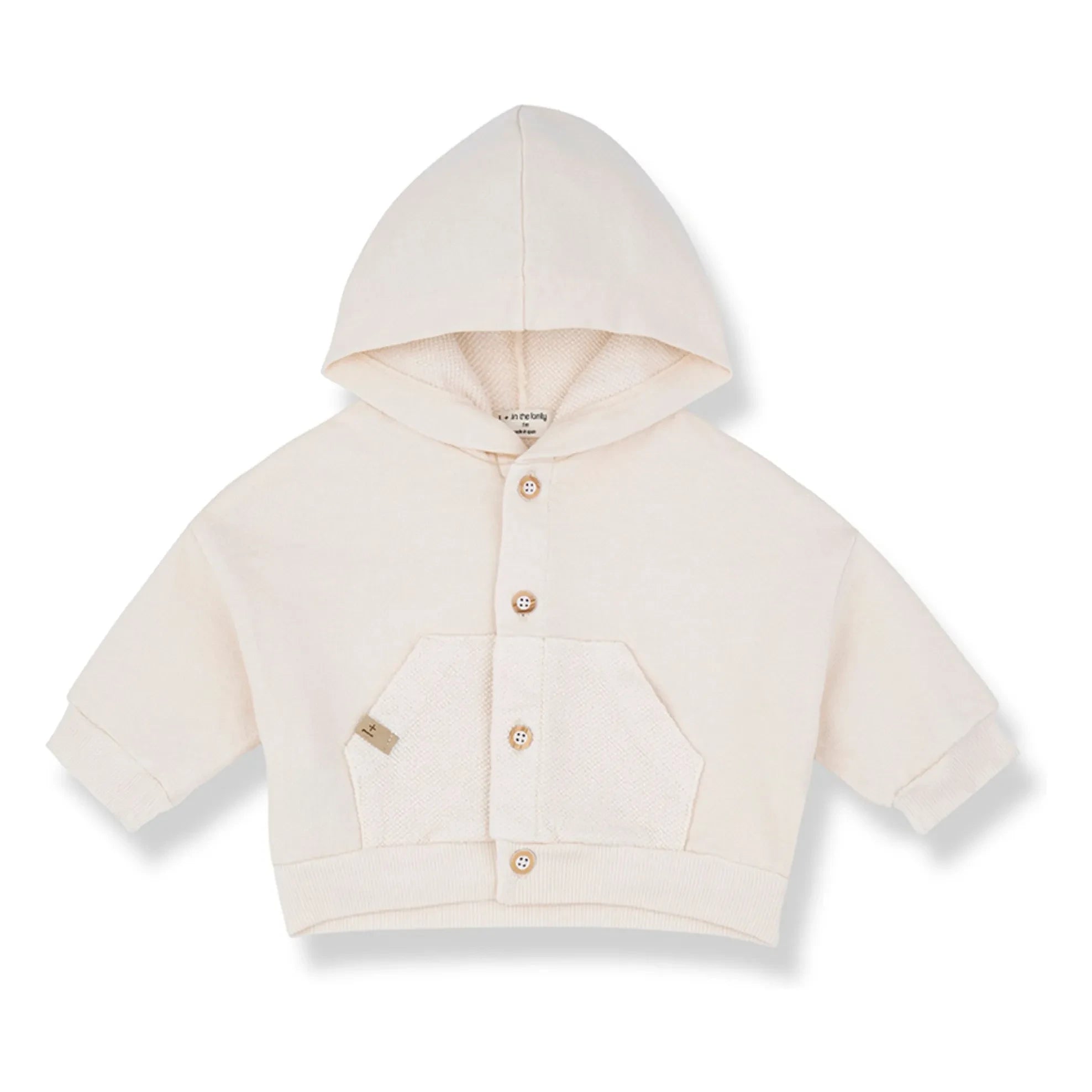 1+ in the family - Chaqueta con capucha Naxos Polar | Crudo