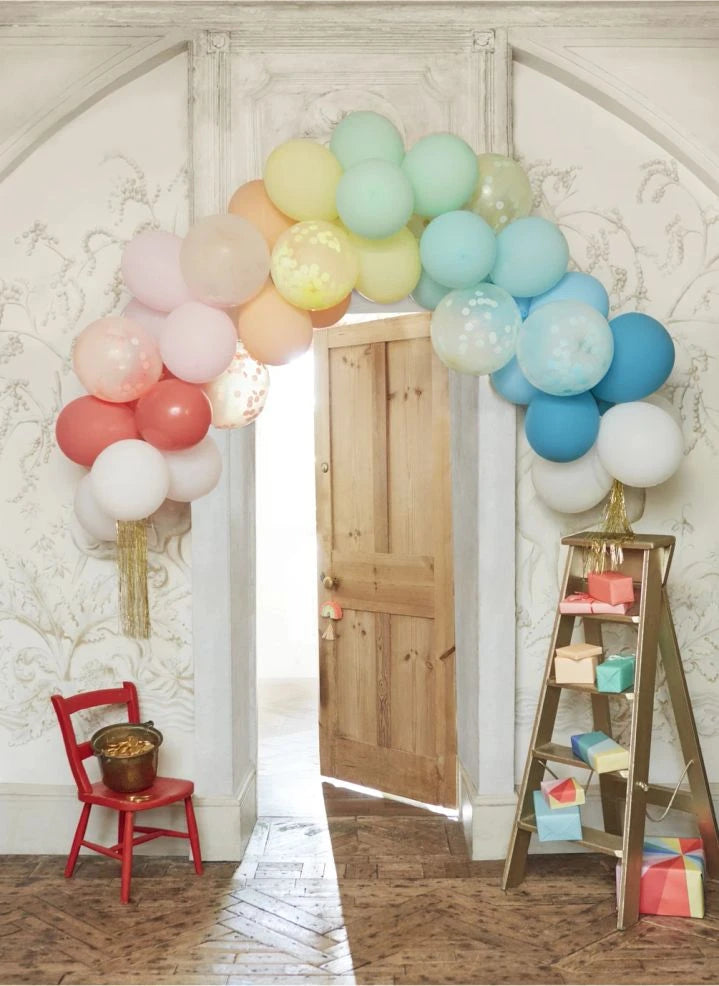 Meri Meri - Globos Arcoíris DIY - Set de 40