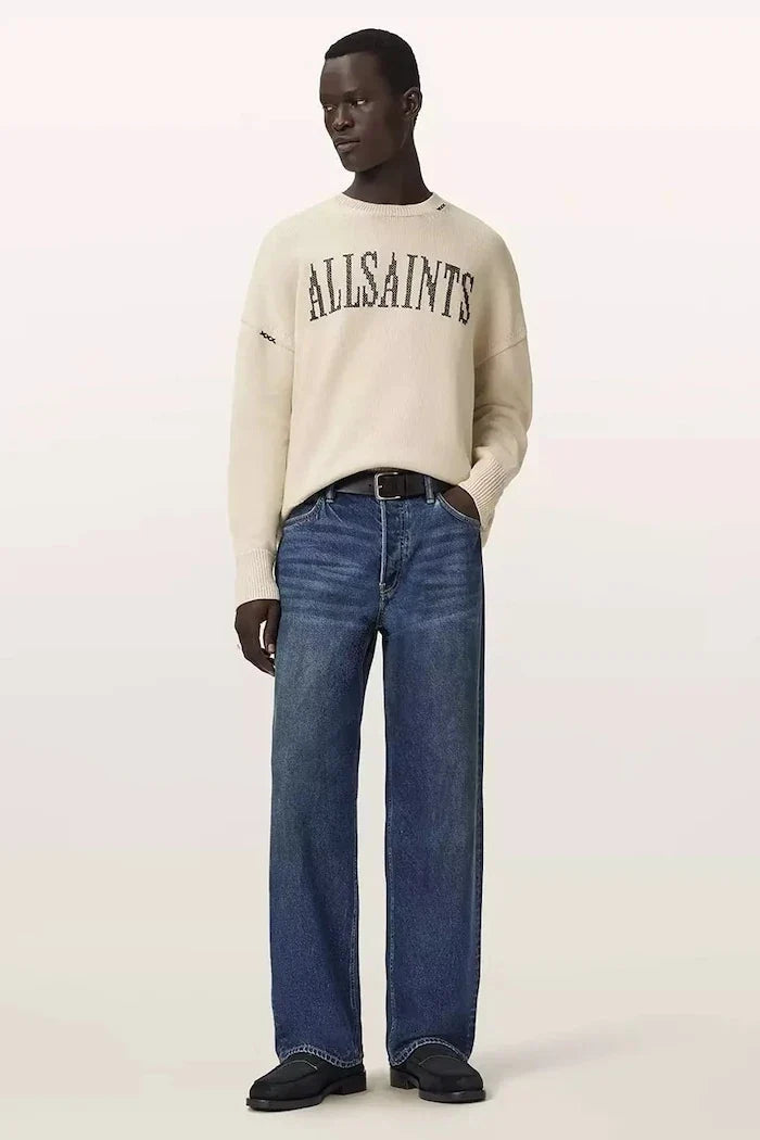 Sudadera oversize de algodón AllSaints para hombre CROSSED
