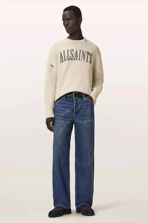 Sudadera oversize de algodón AllSaints para hombre CROSSED