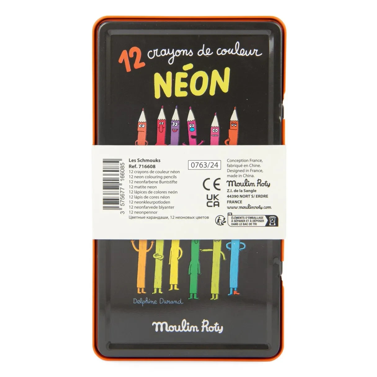 Moulin Roty - Neon Renkli Boya Kalemleri - Les Schmouks