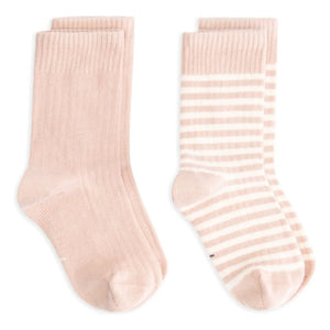Gray Label - Set de 2 pares de calcetines de algodón orgánico | Rosa