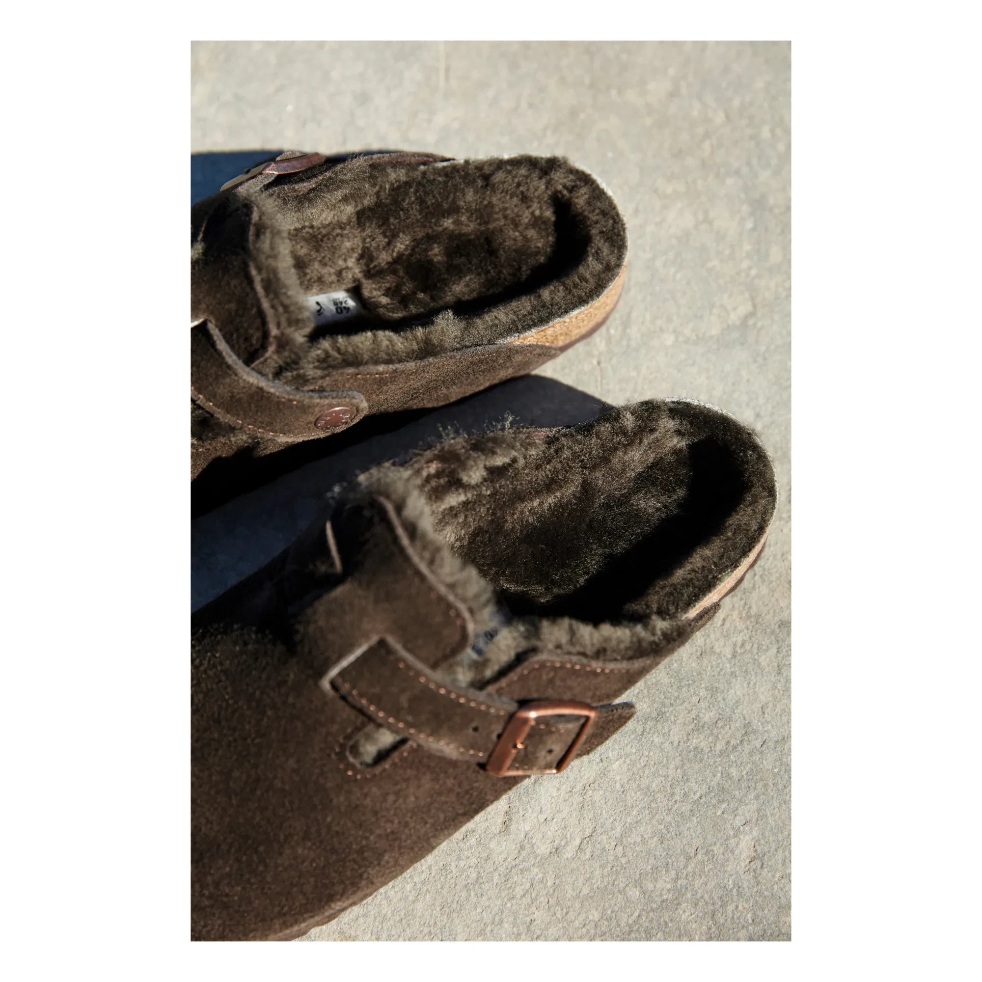 BIRKENSTOCK - Boston Terlikler Regular Fit | Kahverengi