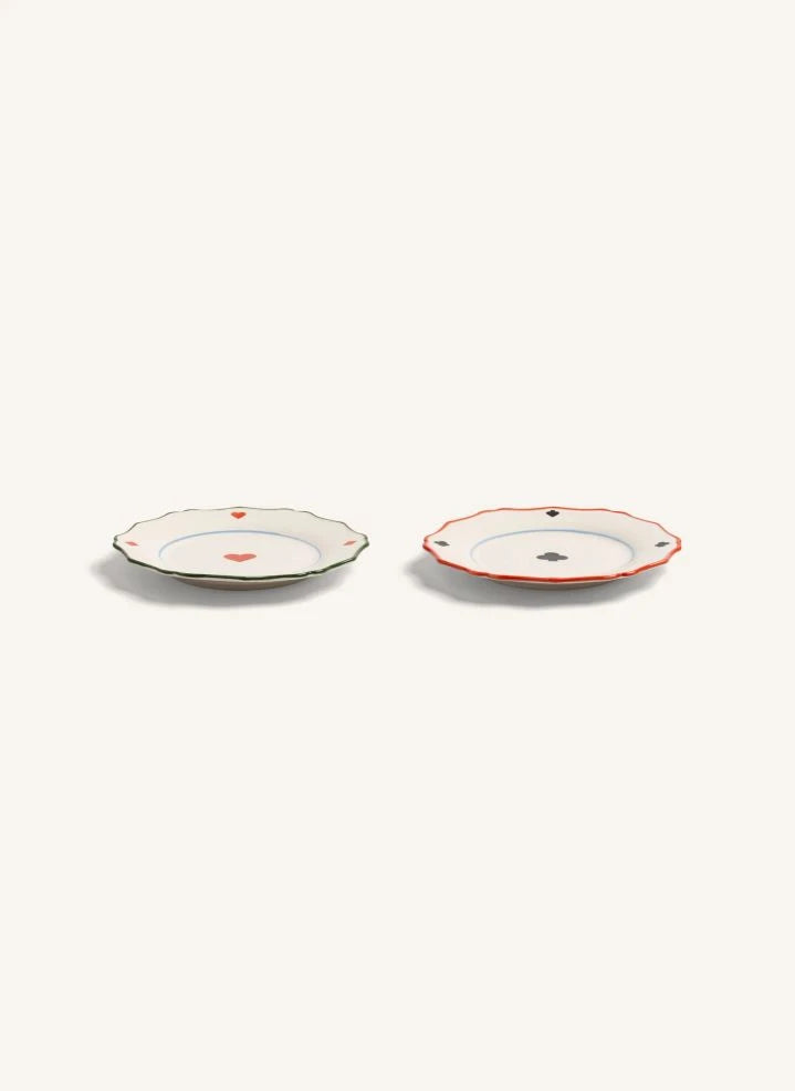 &Klevering - Kalp ve Yonca Tabaklar - 2'li Set